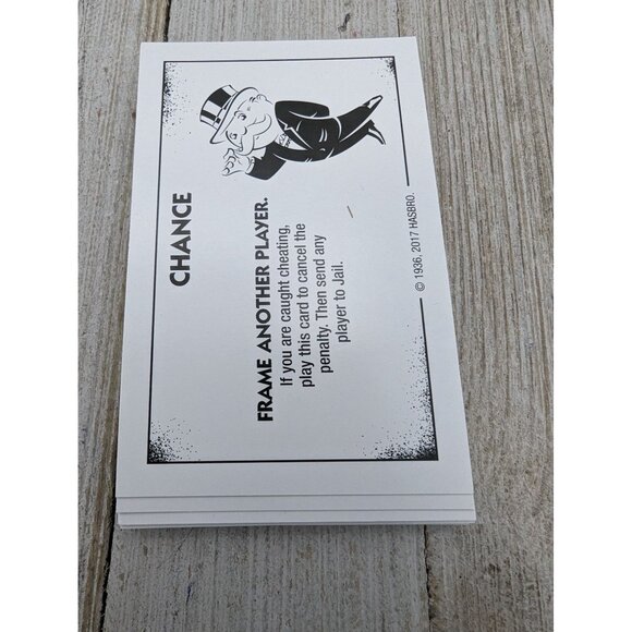 Monopoly Cheaters Edition 2017 Replacement Cards Cheater Chance Community Chest - Picture 6 of 11